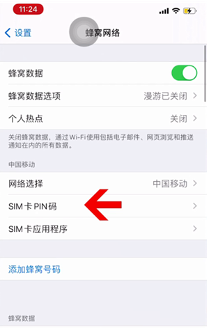 纳溪苹果14维修网分享如何给iPhone14的SIM卡设置密码 