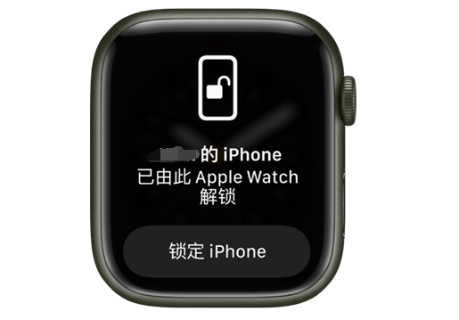 纳溪苹果手机维修分享用 AppleWatch 解锁配备面容 ID 的 iPhone方法 